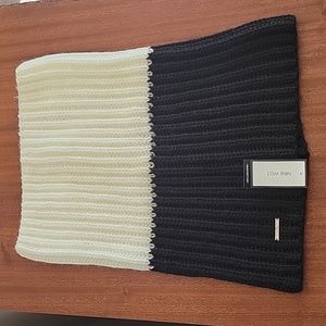 Nine West Ribbed Color Block NeckWarmer NEW WITH TAGS